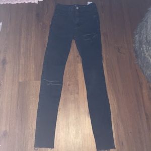 hollister black skinny jeans